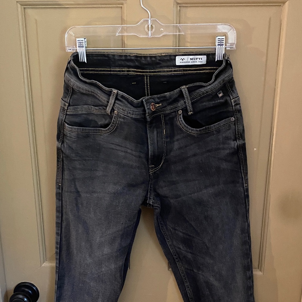 Men’s Mufti black skinny jeans waist 30